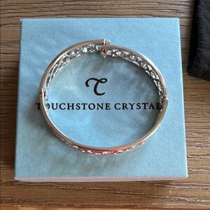 Touchstone Crystal Silver Bracelet Minimalist Design